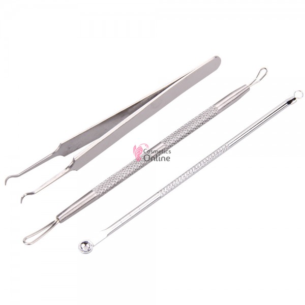 Instrument pentru tratamente cosmetice - CIS056, set 3 bucati + Cutie Cadou